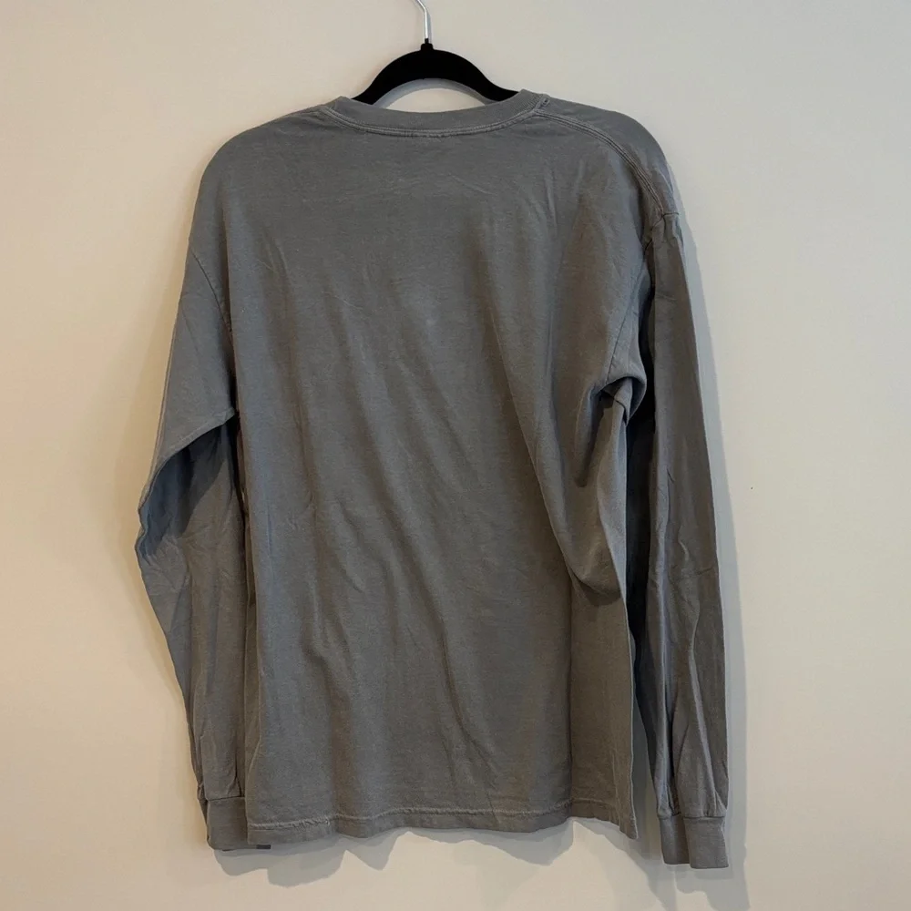 BNWT Comfort Colors Men's Charcoal Long Sleeve Tee - Picture 5 of 5